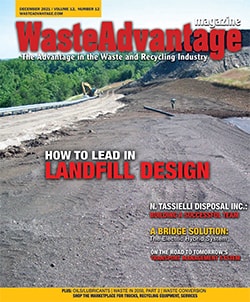 Waste Advantage Magazine — December 2021 cover