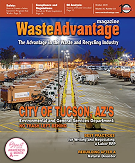 Waste Advantage Magazine — October 2019 cover