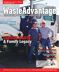 Waste Advantage Magazine — September 2021 cover