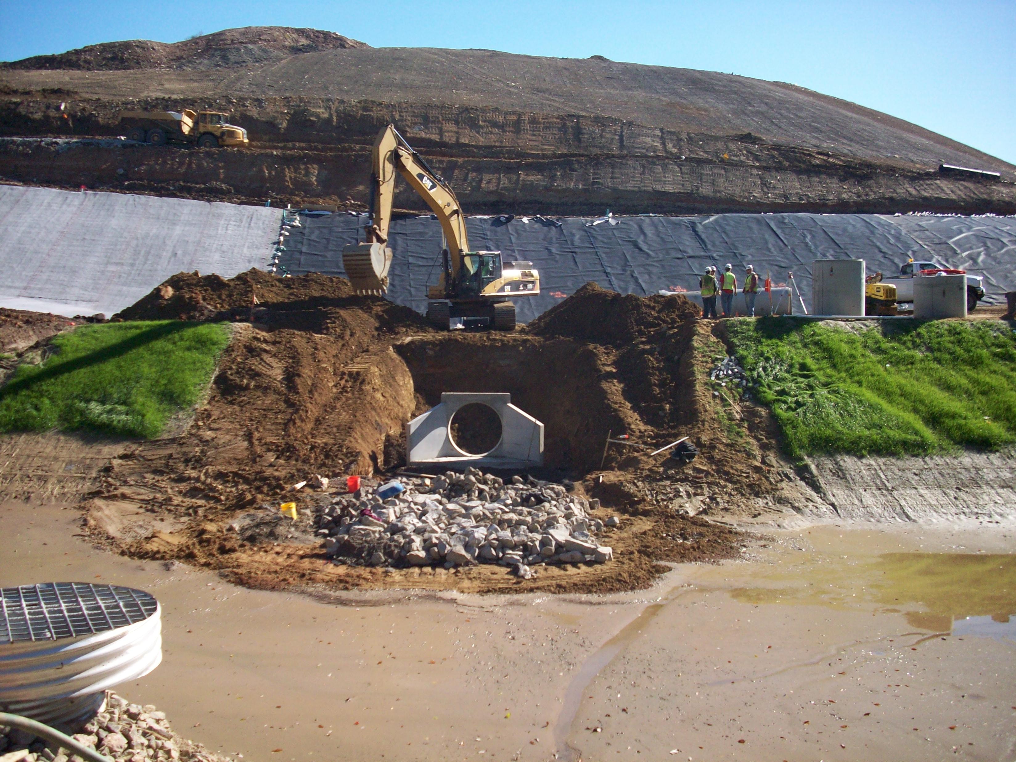 eMSE geotechnical field site construction activity